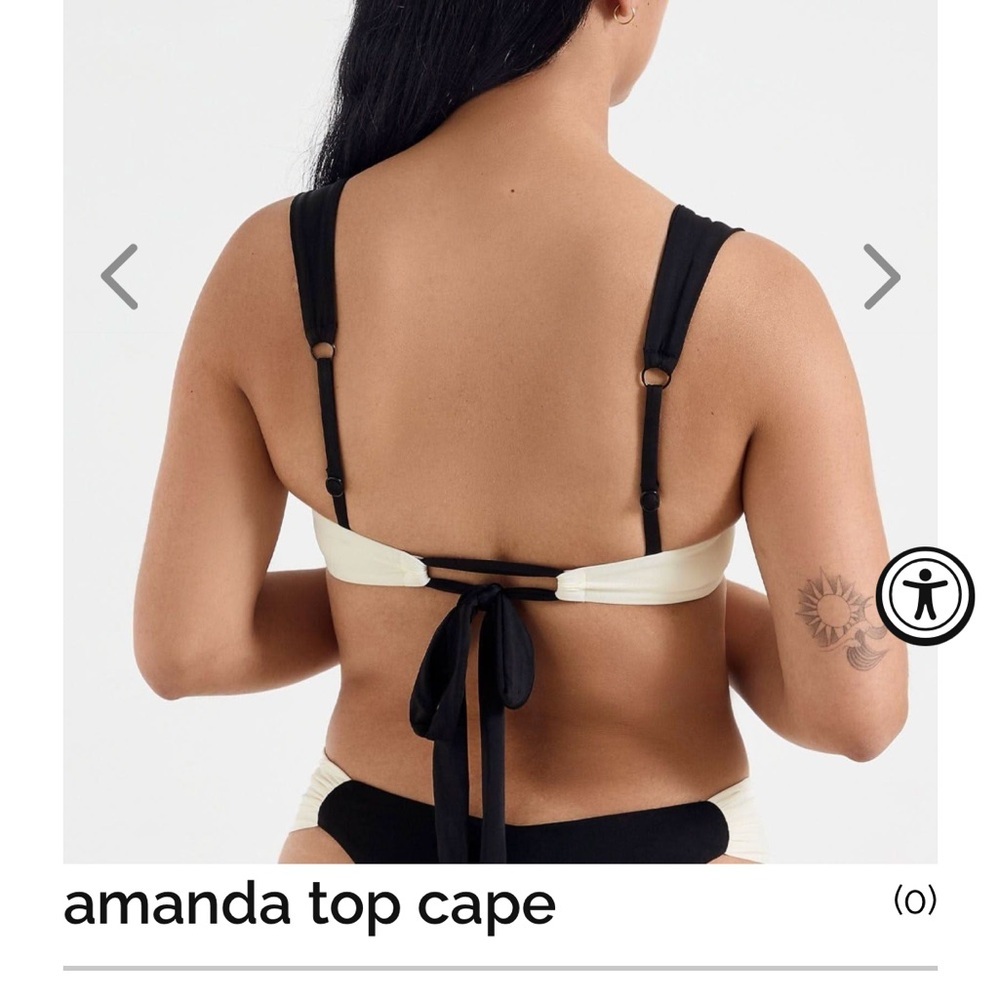 ONEONE Black and Cream Bikini Set - M / L - Picture 3 of 8